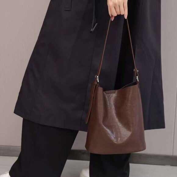 Handbags - “Vera” – elegant genuine leather bag